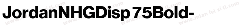 JordanNHGDisp 75Bold字体转换